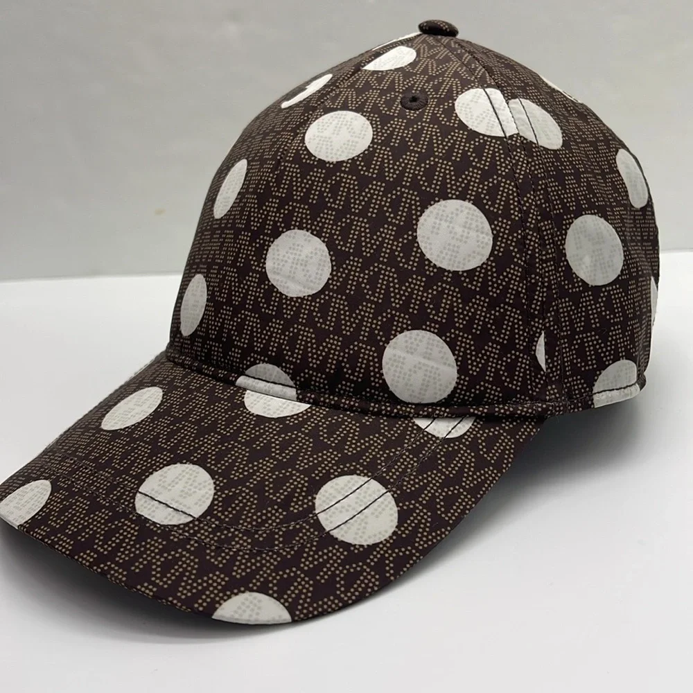 Michael Kors Women's Baseball Cap Hat Adjustable OS Chocolate BROWN DOTS
NWT - Picture 11 of 16